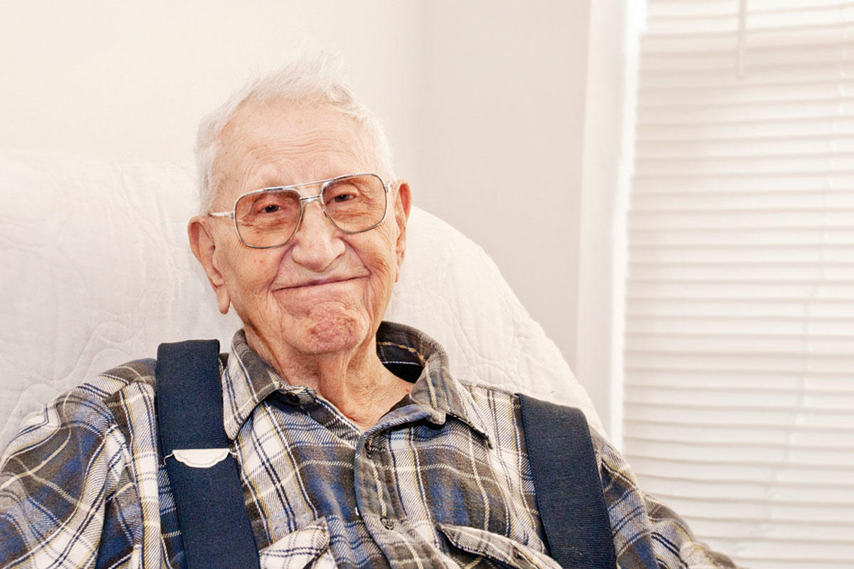 Elderly Man in Good Health